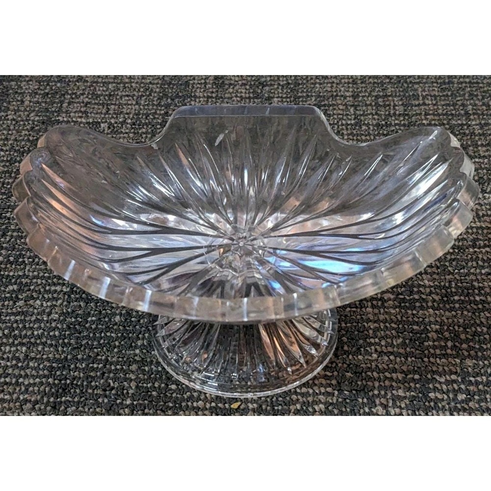 Vintage Celebrity MCM Clear Acrylic Soap Dish Starburst Pattern USA